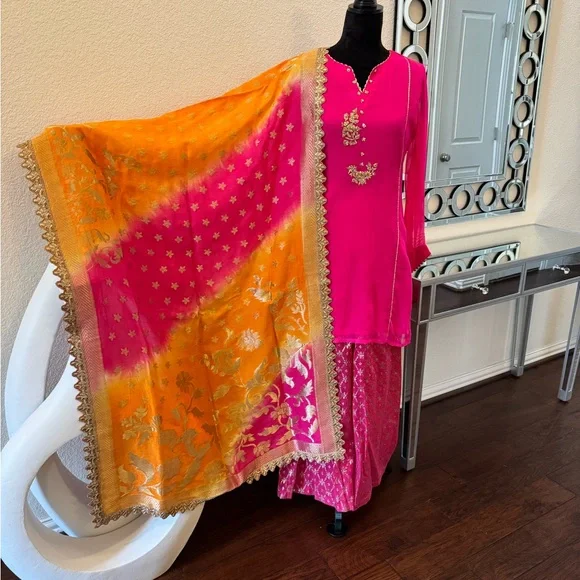 Dresses | Pakistaniindian Agha Noor Bridal Collection Three Piece M New |  Poshmark
